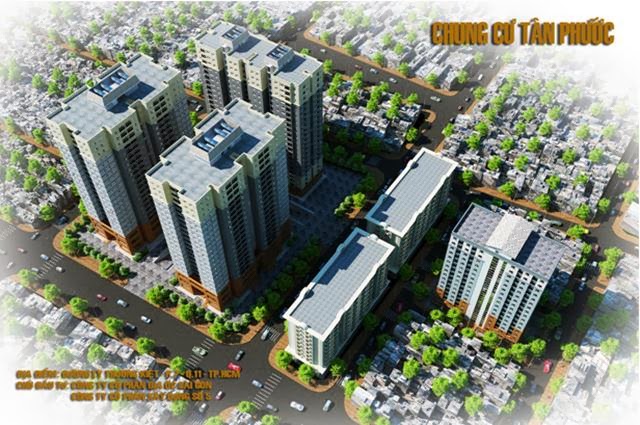 Phối cảnh dự án căn hộ Tân Phước