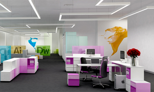 Cách phối màu sắc thẩm mỹ hiện đại cho phòng làm việc