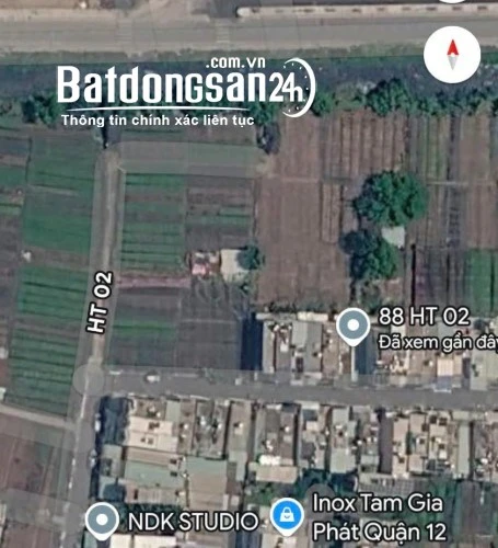 Giá 4 tỷ, đất hai mặt tiền 60m², Hiệp Thành, Quận 12.