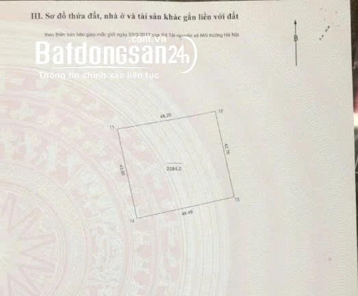 Bán 2.084m² Đất TMDV Kiêu Kỵ - Gia Lâm: Vuông Vắn, Đường Container, Xây Kho Xưởng Đẹp