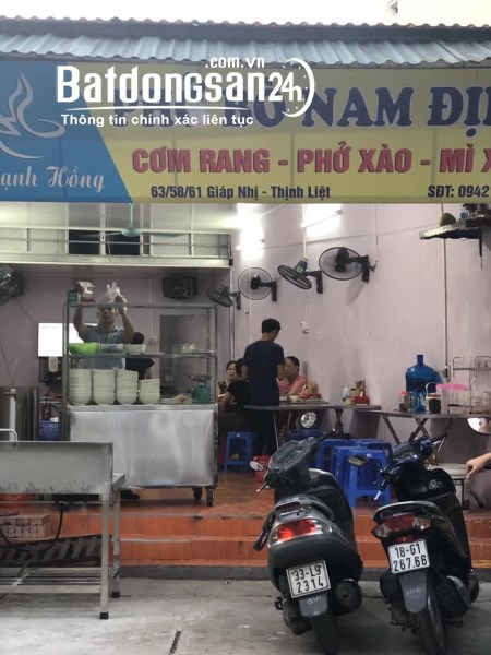 Sang mặt bằng kinh doanh tại Giáp Nhị, Hoàng Mai, Hà Nội.