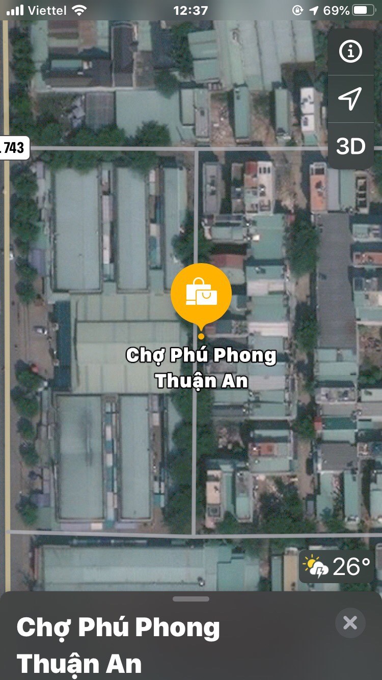 Cần Bán Nhà Ngay Chợ Phú Phong Thuận An- Bình Dương