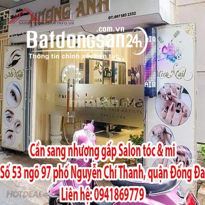 Cần sang nhượng gấp Salon tóc & mi số nhà 53 ngõ 97 phố Nguyễn Chí