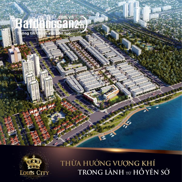 Bán suất ngoại giao mặt đường 30m Louis City Hoàng Mai, giá tốt nhất