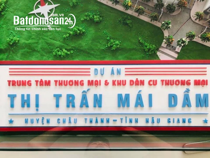 Bán nền mặt tiền lộ lớn, đối diện chợ Mái Dầm, Châu Thành, Hậu Giang