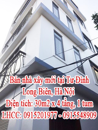 Bán nhà xây mới tại Tư Đình, Long Biên, Hà Nội.