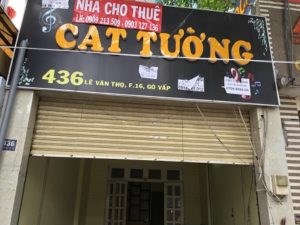 Chính chủ cần cho thuê nhà mặt tiền đường lê văn thọ phường 16 quận