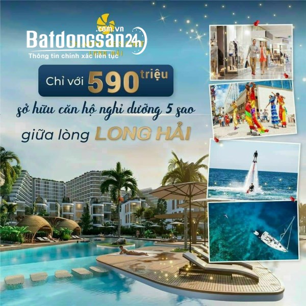 Chỉ với 590tr sở hữu ngay căn hộ nghỉ dưỡng Charm Resort Long Hải,