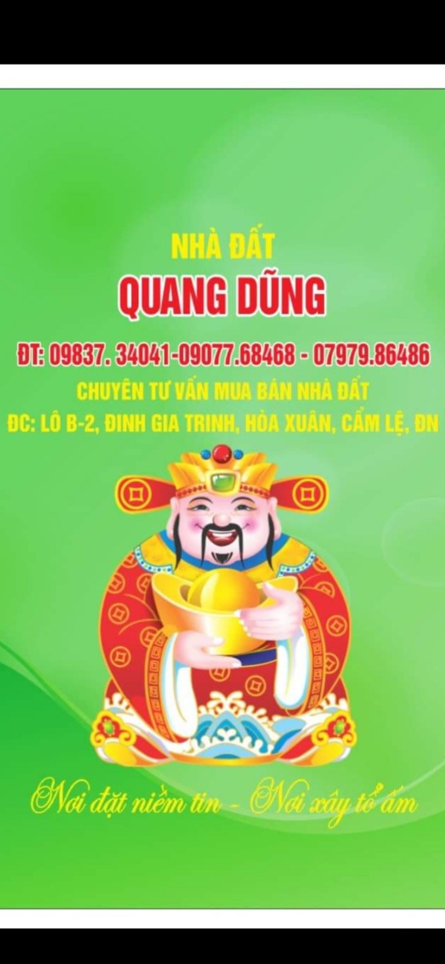 CHÍNH CHỦ CẦN BÁN ĐẤT MẶT TIỀN ĐƯỜNG KIỀU PHỤNG – QUẬN CẨM LỆ