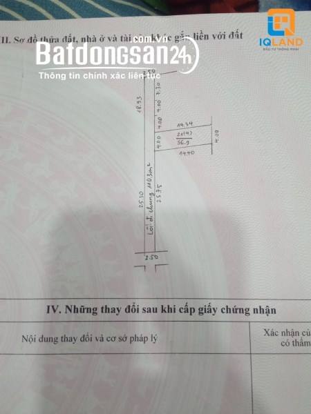 Chỉ với 1tỉ2 có ngay mảnh đất 56.9m2 Xóm 2 Nguyên Khê-Đông Anh-Hà Nội