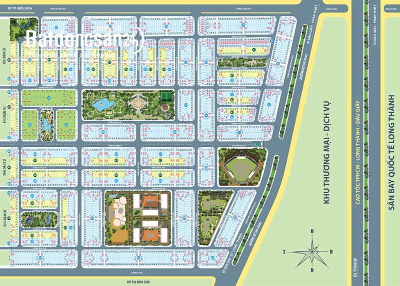 BÁN NỀN BIỆT THỰ DỰ ÁN CENTURY CITY SÂN BAY LONG THÀNH, CHỈ 2 KM TỚI