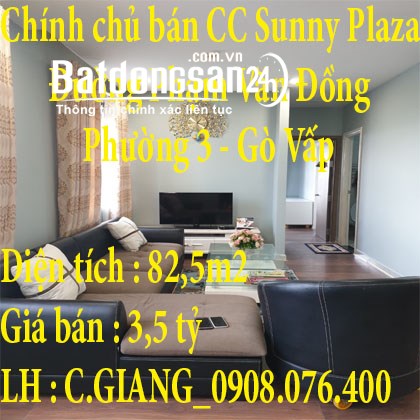 Chính chủ bán căn hộ Sunny Plaza, Đường Phạm Văn Đồng, Phường 3, Gò