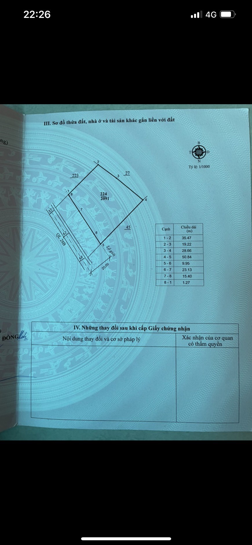 A17. Cần bán lô đất mặt tiền Quốc Lộ 28B, 50m x 40m = 2091m2 có 300m2