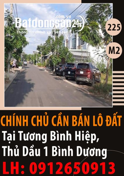 Chính chủ bán lô đất Tương Bình Hiệp, Thủ Dầu 1 Bình Dương