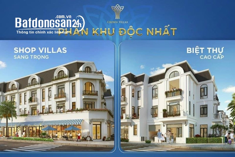 CROWN VILLA – ĐẲNG CẤP KHÁC BIỆT - THU HÚT VƯỢNG KHÍ - ĐẦU TƯ