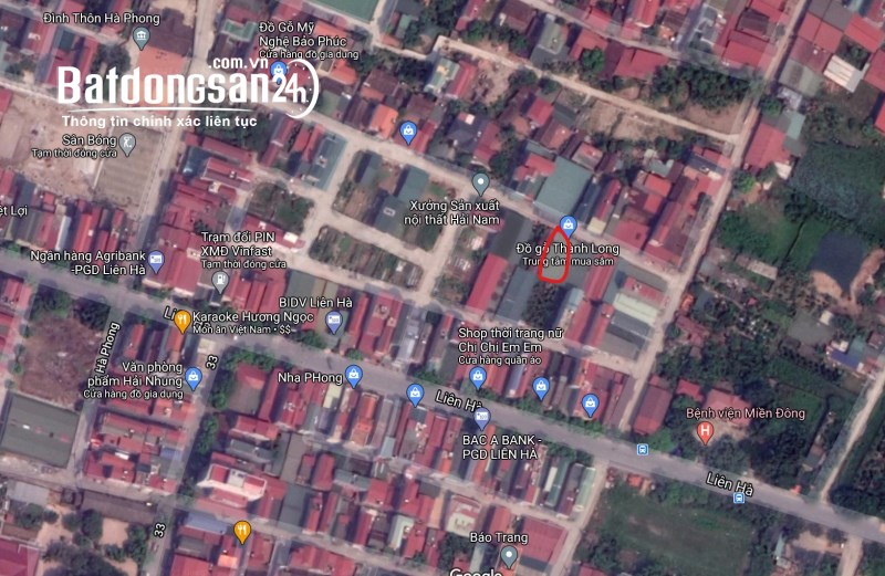 Bán 200m (10x20) đất Hà Phong - Liên Hà, đường 8m, xe tải tránh, ngõ