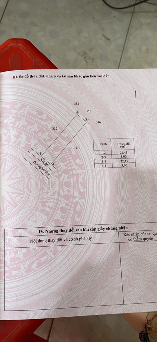 CHÍNH CHỦ CẦN BÁN ĐẤT MẶT TIỀN ở KHÓM 1 – PHƯỜNG 1 – TP TRÀ VINH –