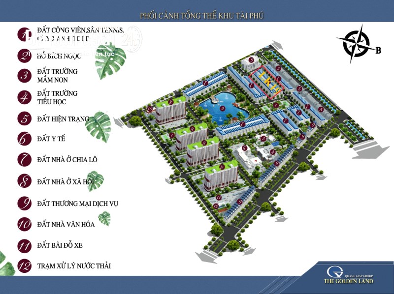 Bán đất nền dự án KDT Quang Giáp - Hải Dương