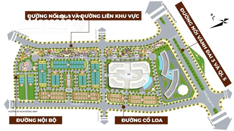 Dự án Calyx residence- 319 Uy Nỗ Đông Anh, đầu tư sinh lời hấp dẫn