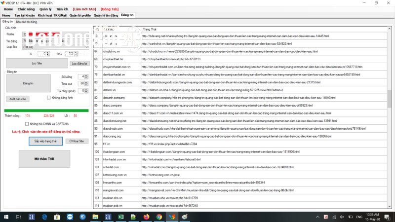 Phần mềm đăng tin BĐS tự động lên hơn 160 Website chuyên bất động sản