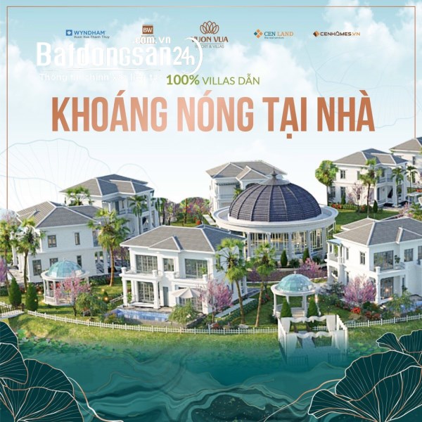 BIỆT THỰ NGHỈ DƯỠNG KHOÁNG NÓNG 5 SAO  WYNDHAM VƯỜN VUA THANH THỦY-