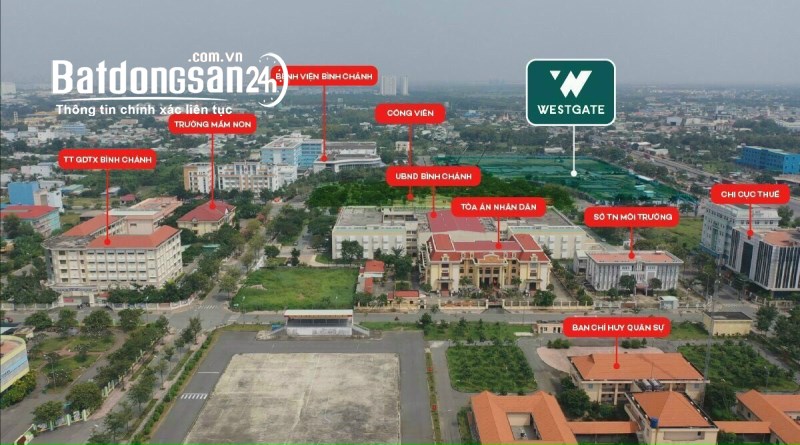 Căn hộ West Gate thanh toán 30% (599tr) nhận nhà, hoàn tiền 100