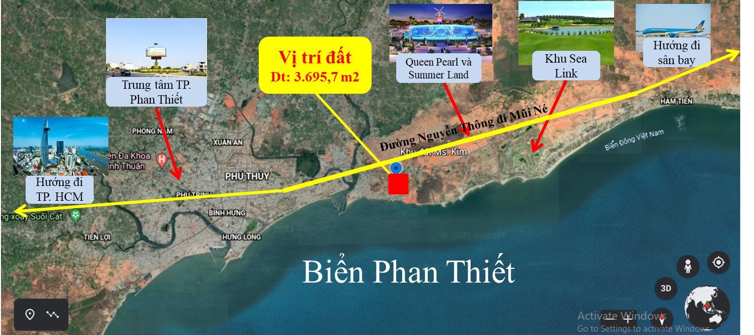 Chính Chủ cần bán gấp mảnh đất Sổ đỏ thổ cư Tại Phú Hài, Phan Thiết