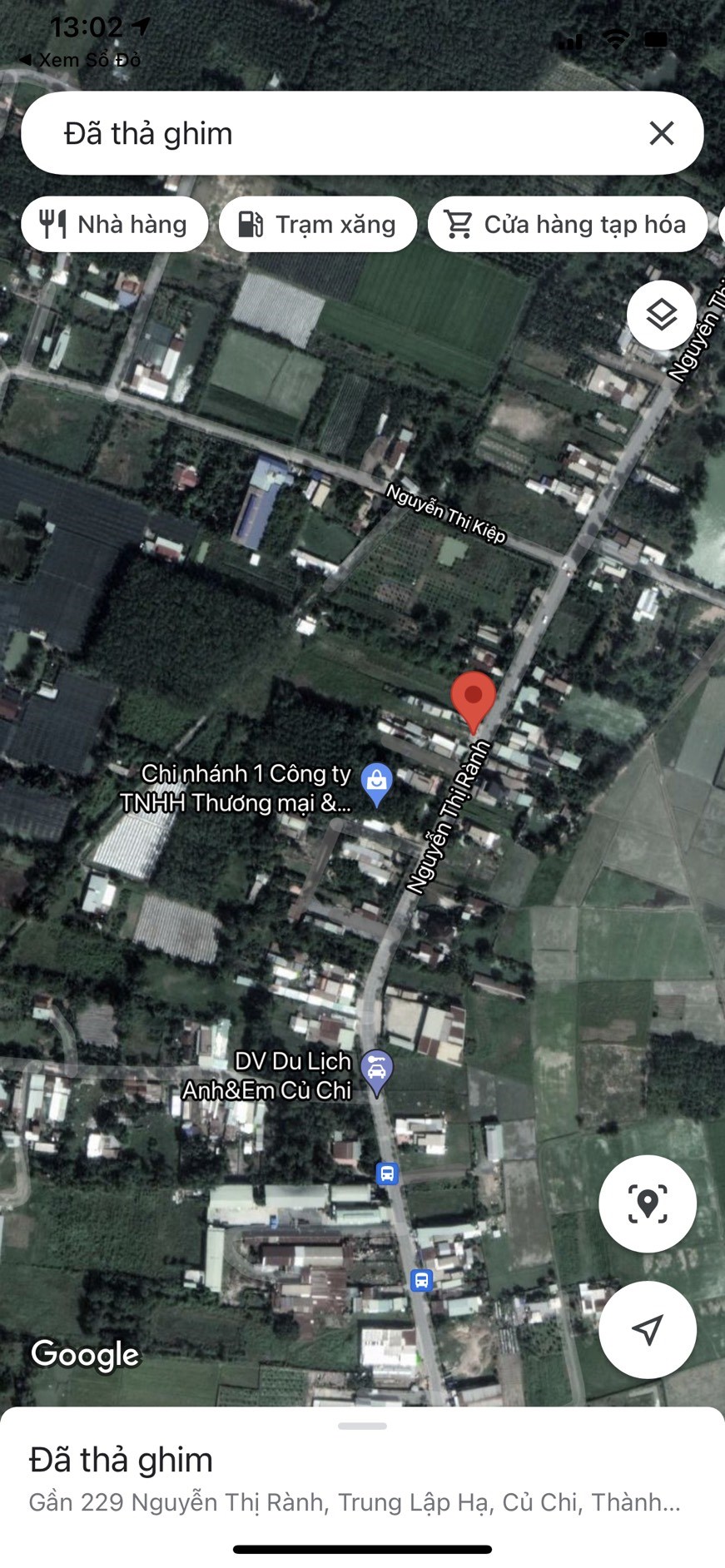 Cần bán đất 928m2 có 500m thổ cư đường Nguyễn Thị Rành xã Trung Lập