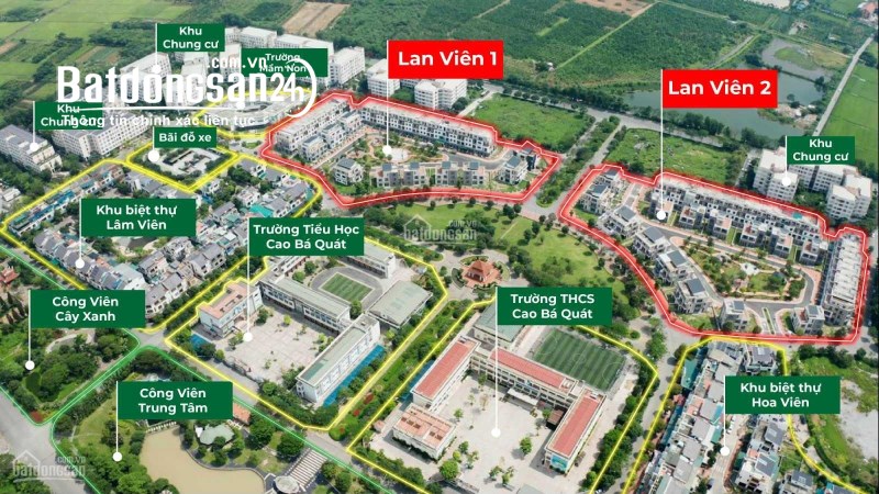 BÁN CĂN SHOPHOUSE  ĐẸP NHẤT LAN VIÊN VILLAS – GIA LÂM