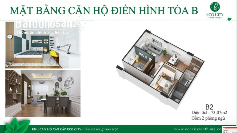 Chung cư Eco City Việt Hưng, khu đô thị có môi trường sống xanh và