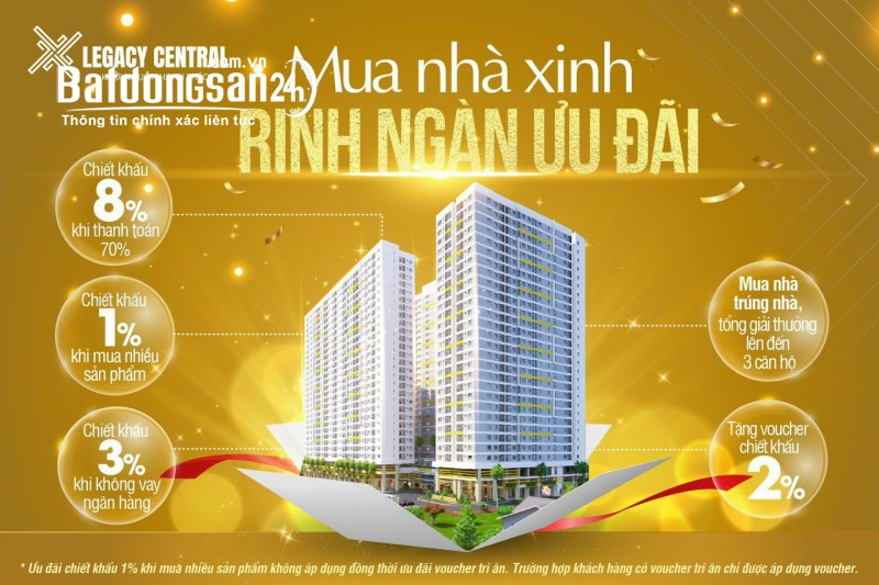 CHÍNH THỨC NHẬN BOOKING CĂN HỘ LEGACY CENTRAL