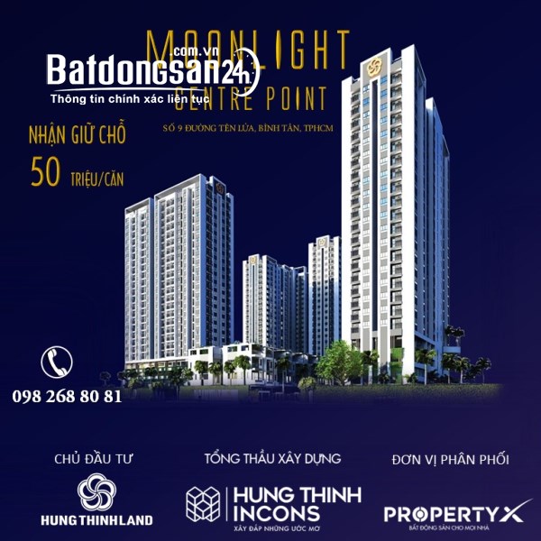 Chính thức nhận đặt chỗ dự án căn hộ MOONLIGHT CENTRE POINT số 9