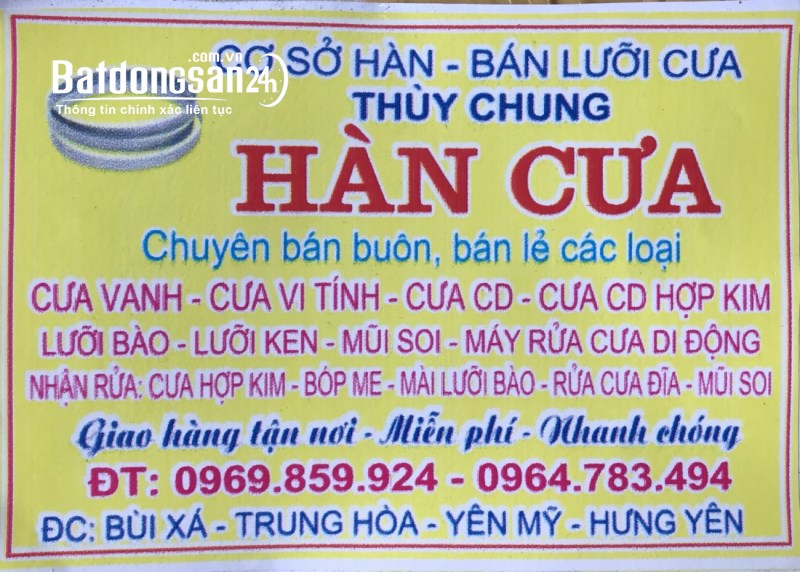 Cơ sở Hàn-Bán lưỡi cưa Thuỳ Chung