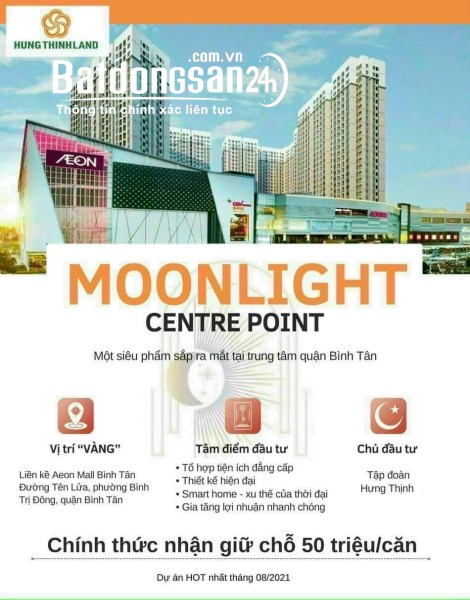 SIÊU HOT! TẬP ĐOÀN HƯNG THỊNH CHÍNH THỨC NHẬN GIỮ CHỖ DỰ ÁN MOONLIGHT