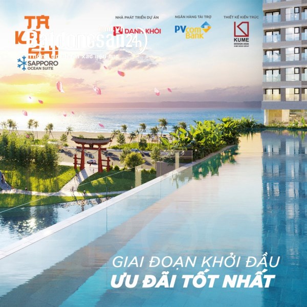 Căn hộ Nhật Takashi đầu tư giá rẻ tại khu du lịch bãi biển Eo Gió -