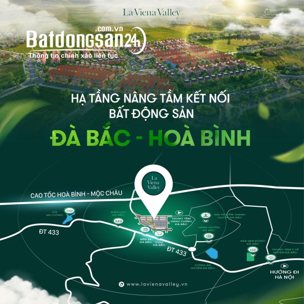 Phân lô dự án La Viena Valley Đà Bắc, đất nền Hòa Bình