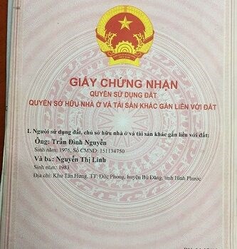 Chính chủ cần bán nhà tại khu Đức Hoà, thị trấn Đức Phong, huyện Bù