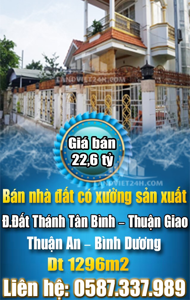 Bán nhà đất có xưởng sản xuất tại đường Đất Thánh Tân Bình) – Thuận