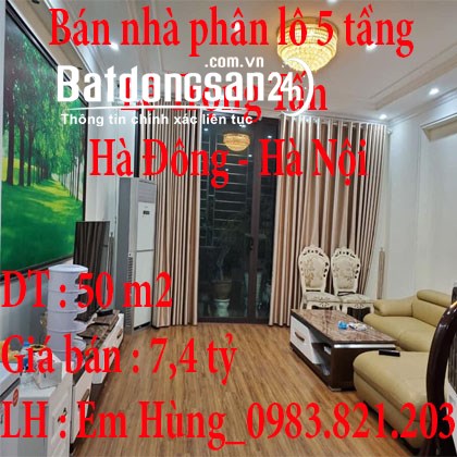 Bán nhà phân lô Lê Trọng Tấn, Hà Đông ,Hà Nội 50m x 5 tầng