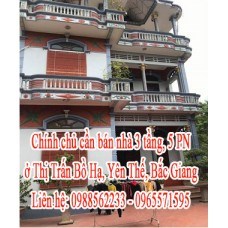 Chính chủ cần bán nhà ở  Thị Trấn Bồ Hạ, Yên Thế, Bắc Giang