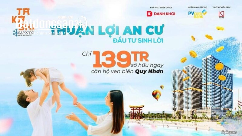 BÁN CĂN HỘ AKASHI OCEAN SUITE TP QUY NHƠN,- CHỈ 139TR - CHIẾT KHẤU