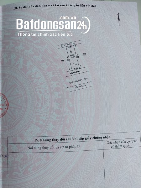 CHÍNH CHỦ BÁN NHANH LÔ ĐẤT NỀN KHU DÂN CƯ HƯNG PHÁT, AN ĐIỀN, BẾN