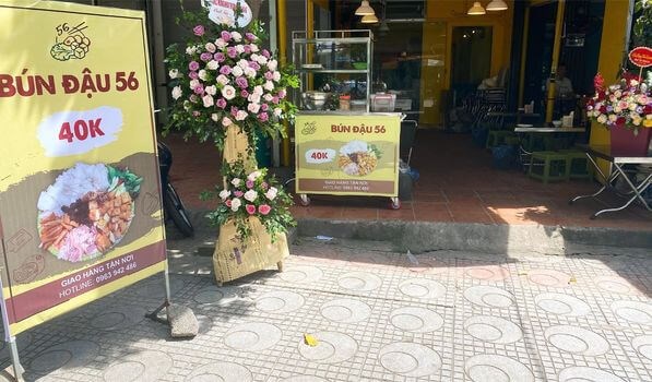 Sang nhượng cửa hàng bán Bún Đậu ở 56 Đào Tấn, quận Ba Đình, Hà Nội