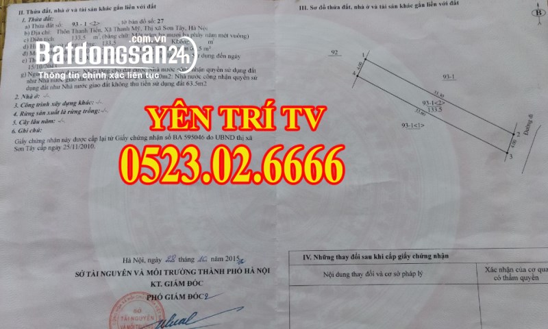 Bán 2 Lô Đất Tặng Nhà 2 Tầng Sẵn Ở Tổng Diện Tích 268 m2 (Có 2 Sổ )