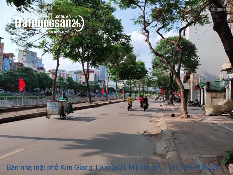 $$Bán nhà mặt phố Kim Giang 130m2x3T MT:7m giá 30tỷ @0917836226