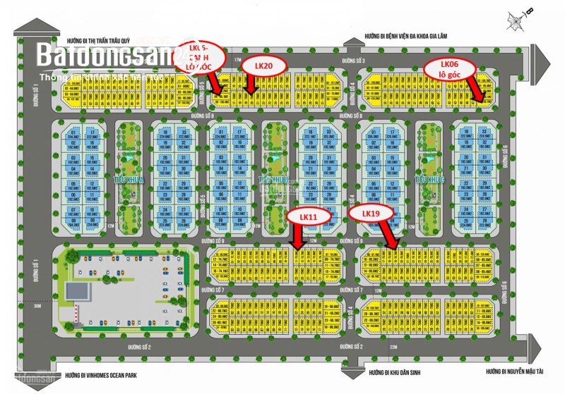 CẬP NHẬT THÁNG 10 CÁC LÔ ĐẸP DỰ ÁN EUROWINDOWN TWIN PARKS, KINH DOANH