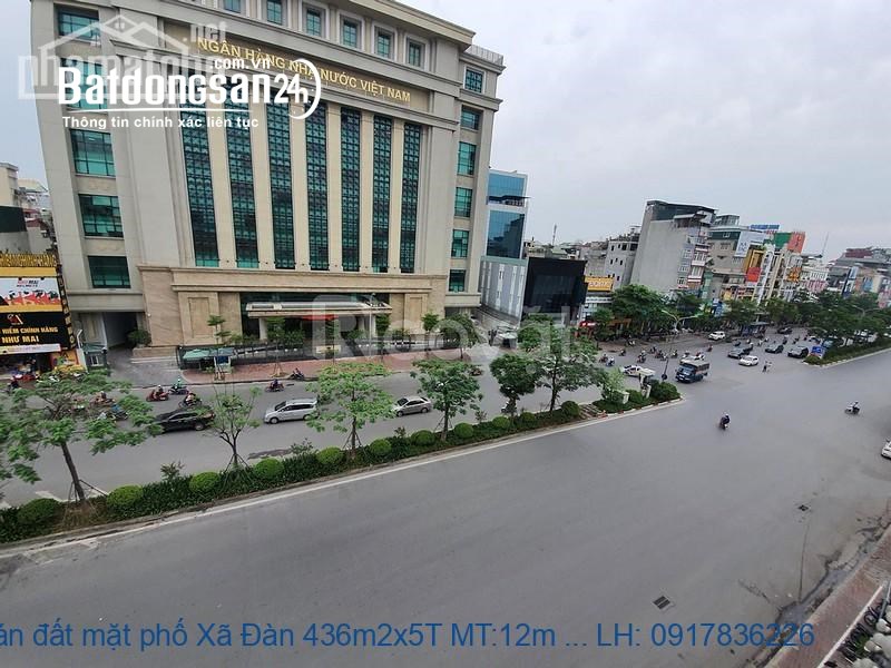 $$$Bán nhà mặt phố Xã Đàn 436m2 MT:12m giá 220tỷ @0917836226