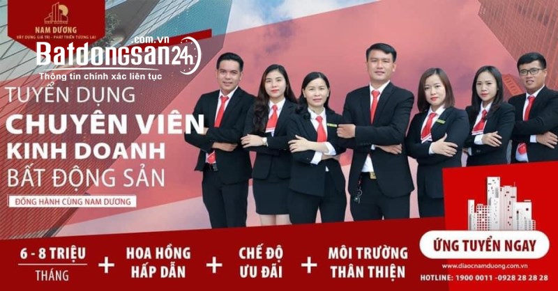 NAM DƯƠNG GROUP đang "trải thảm đỏ, đón nhân tài". Lương CB: 6 - 8