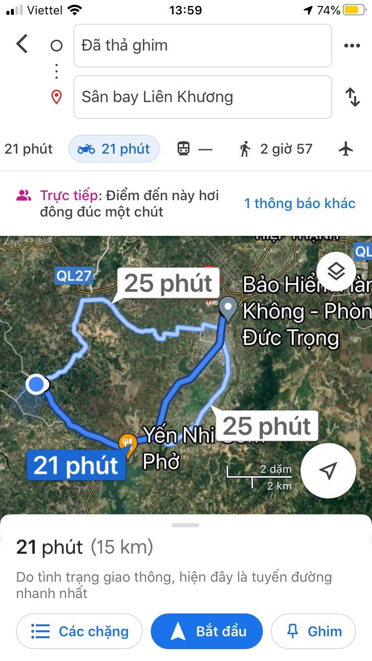 Chính chủ Cần tiền bán đất nông nghiệp xã Tân Hội, Đức trọng, Lâm Đồng