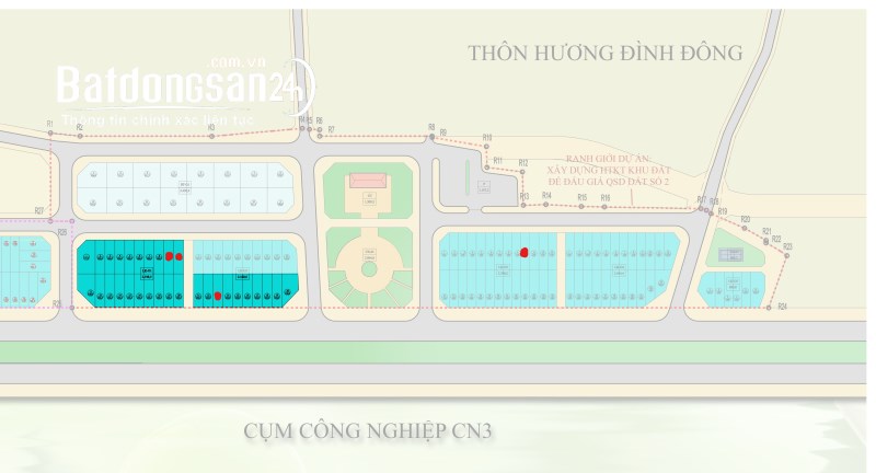 Cần bán làn 2 đấu giá Hương Đình – Mai Đình, cạnh khu CN CN3